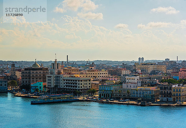 Kuba  Havanna  Luftaufnahme des Stadtbildes