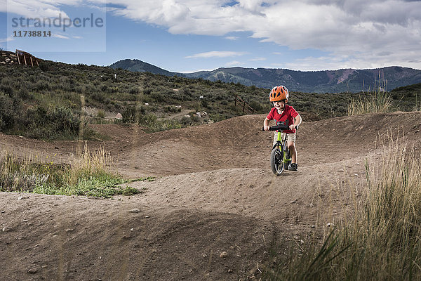 Radfahren für Kleinkinder  Trailside Bike Park  Park City  Utah  USA