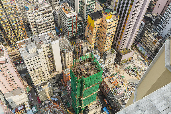 Wolkenkratzer-Baustelle  Zentral-Hongkong  China