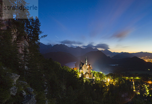 Schloss Neuschwanstein  Bayern  Deutschland