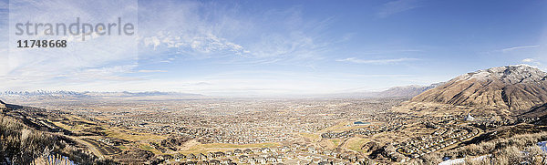 Luftaufnahme von Salt Lake City  Utah  USA