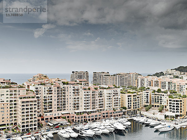 Blick auf Yachten und Hafen  Monte Carlo  Monaco