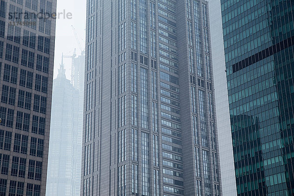 Große Wolkenkratzer in Shanghai  China