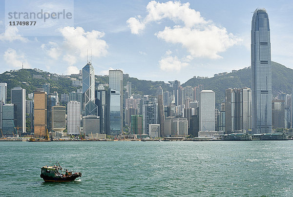 Hafen von Victoria  Tsim Sha Tsui  Hongkong