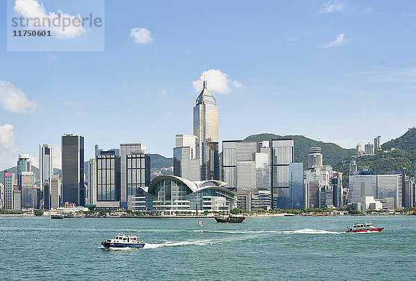 Hafen von Victoria  Tsim Sha Tsui  Hongkong