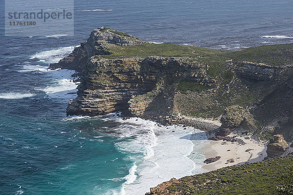 Felsige Klippen am Cape Point  Kap der Guten Hoffnung  Südafrika  Afrika