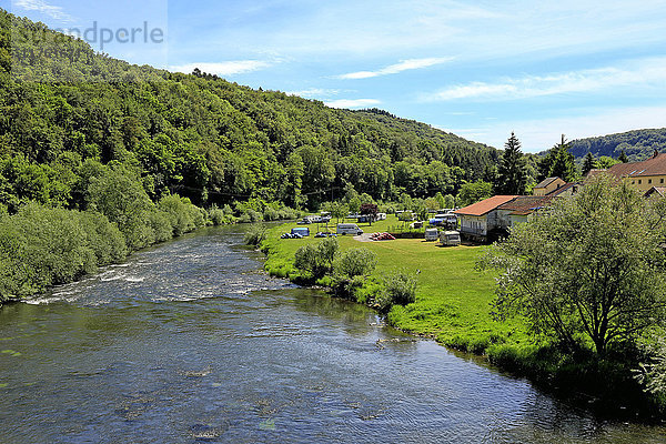 Unser Fluss bei Dillingen  Großherzogtum Luxemburg  Europa