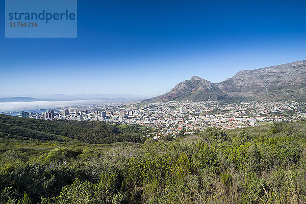 Blick über Kapstadt  Südafrika  Afrika