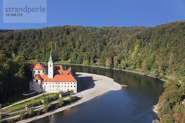 Kloster Weltenburg  Fluss Donau  bei Kelheim  Bayern  Deutschland  Europa