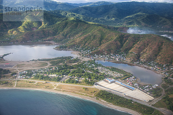Luftaufnahme von Dili  Osttimor  Südostasien  Asien
