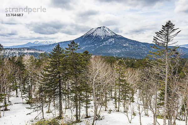 Schöne Landschaft im Akan-Nationalpark  Hokkaido  Japan  Asien