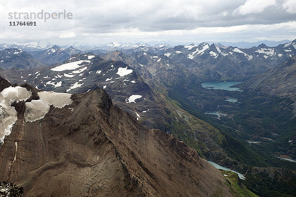 Berglandschaft  Cordon Martial  Tierra del Fuego  Argentinien  Südamerika