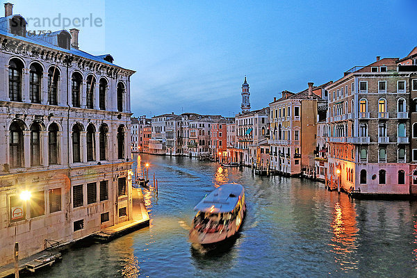 Canal Grande (Großer Kanal)  Venedig  UNESCO-Weltkulturerbe  Venetien  Italien  Europa