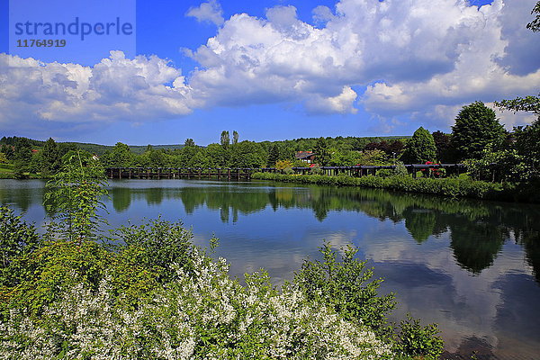 Kurpark von Weiskirchen  Saarland  Deutschland  Europa