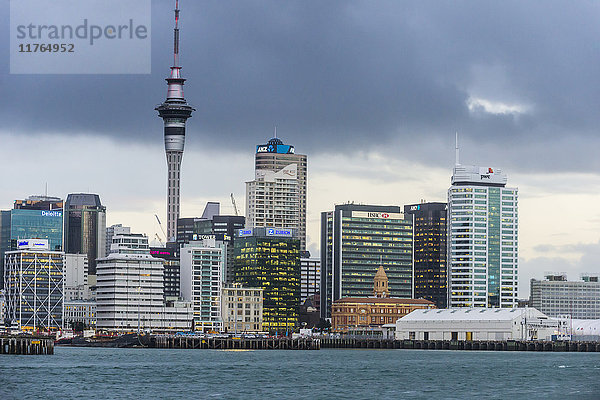 Die Skyline von Auckland  Nordinsel  Neuseeland  Pazifik