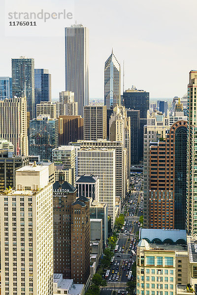 Wolkenkratzer  Chicago  Illinois  Vereinigte Staaten von Amerika  Nordamerika