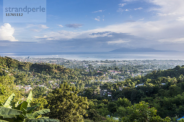 Blick über Dili  Hauptstadt von Osttimor  Südostasien  Asien