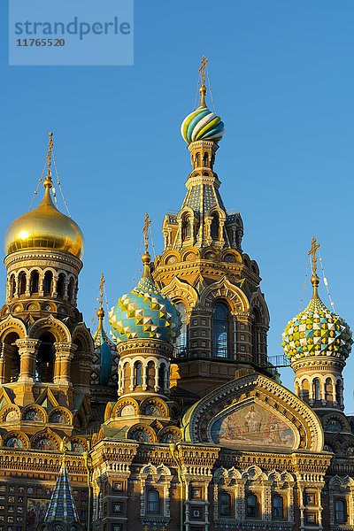 Die Kirche des vergossenen Blutes  UNESCO-Weltkulturerbe  St. Petersburg  Russland  Europa