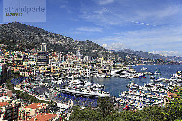 Port Hercules  Hafen  Monte Carlo  Monaco  Côte d'Azur  Mittelmeer  Europa