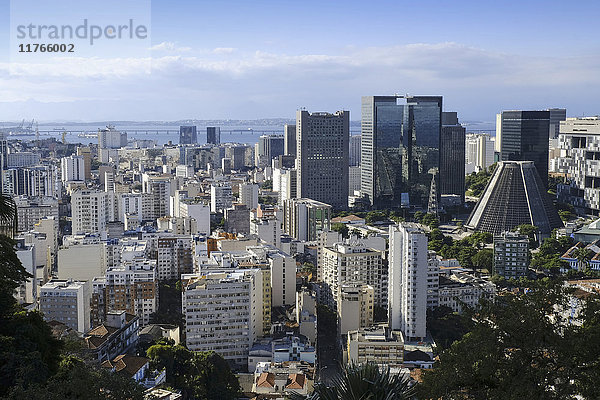 Stadtzentrum und zentrales Geschäftsviertel  Rio de Janeiro  Brasilien  Südamerika