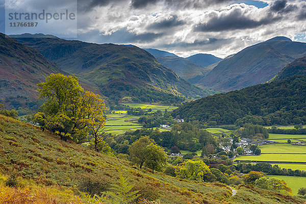 Rosthwaite  Borrowdale  Lake District National Park  Cumbria  England  Vereinigtes Königreich  Europa