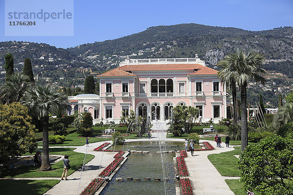 Ephrussi de Rothschild Villa  Saint Jean Cap Ferrat  Alpes Maritimes  Côte d'Azur  Französische Riviera  Provence  Frankreich  Europa