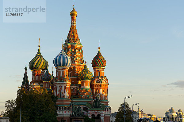 Basilius-Kathedrale  UNESCO-Weltkulturerbe  Moskau  Russland  Europa