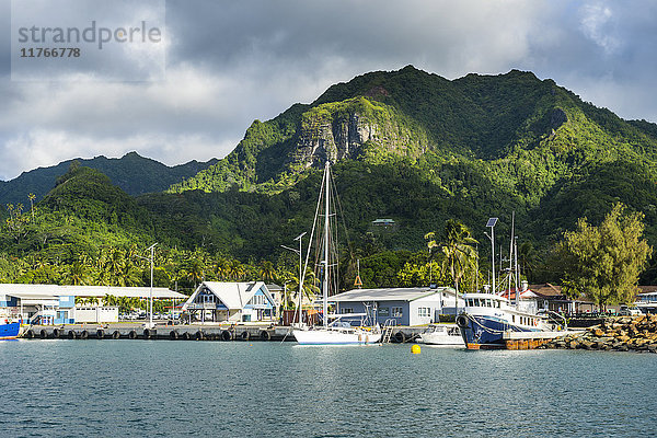 Fischerhafen von Avarua  Hauptstadt von Rarotonga  Rartonga und den Cookinseln  Südpazifik  Pazifik