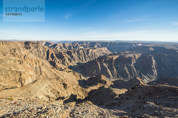 Blick über den Fischfluss-Canyon  Namibia  Afrika