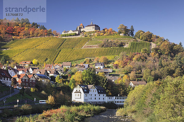 Schloss Eberstein  Gernsbach  Murgtal  Schwarzwald  Baden Württemberg  Deutschland  Europa