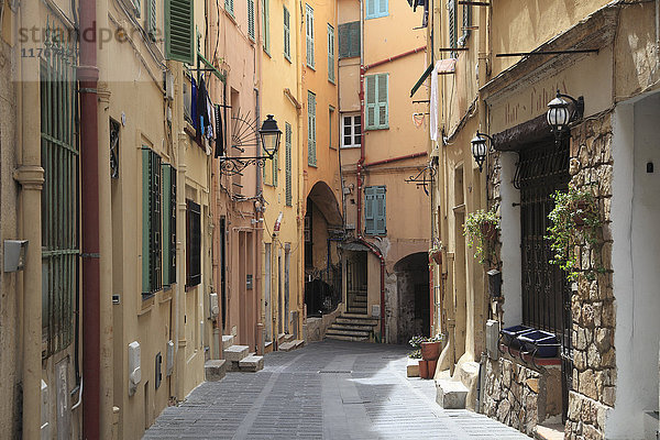 Altstadt  Menton  Alpes Maritimes  Côte d'Azur  Französische Riviera  Provence  Frankreich  Europa