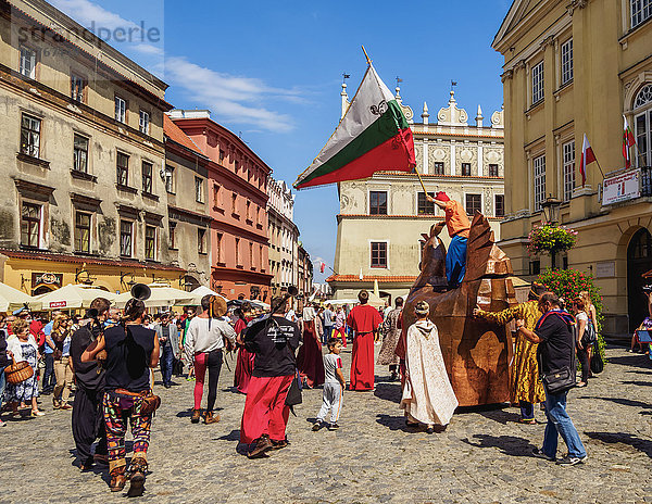 Kupferhenne während der Jagiellonen-Messe  Altstadt  Stadt Lublin  Woiwodschaft Lublin  Polen  Europa