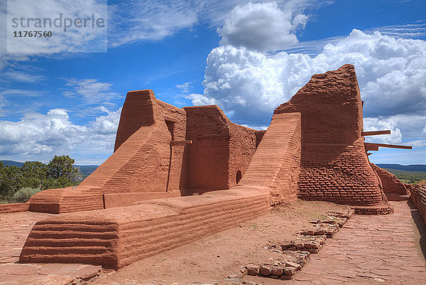 Ruinen der Mission Nuestra Senora de Los Angeles de Porciuncula de los Pecos  17. Jahrhundert  Pecos  New Mexico  Vereinigte Staaten von Amerika  Nordamerika