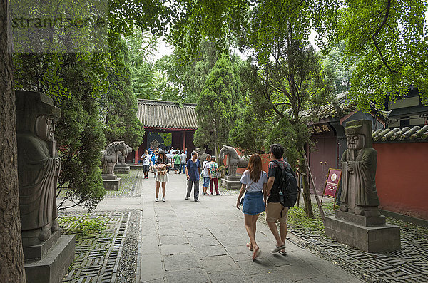 Wuhou-Tempel  Chengdu  Provinz Sichuan  China  Asien