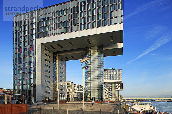 Kranhäuser im Rheinauhafen  Köln  Nordrhein-Westfalen  Deutschland  Europa