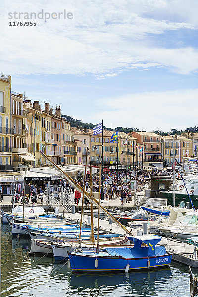 Quai Jean Jaures  Saint-Tropez  Var  Côte d'Azur  Provence  Frankreich  Mittelmeer  Europa