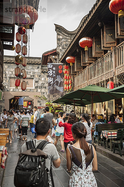 Jinli Ancient Street  Chengdu  Provinz Sichuan  China  Asien
