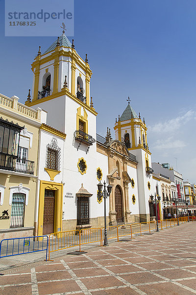 Ansicht der Kirche Iglesia del Socorro  Plaza del Socorro  Ronda  Andalusien  Spanien  Europa