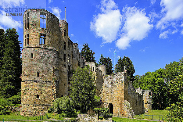 Ruine der Burg Beaufort in Beaufort  Kanton Echternach  Großherzogtum Luxemburg  Europa