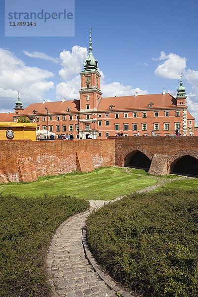Polen  Warschau  Altstadt  Königsschloss und Stadtmauerbefestigung