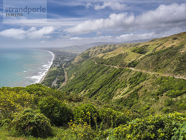 Neuseeland  Nordinsel  Kapiti Coast District  Paekakariki Hill Road