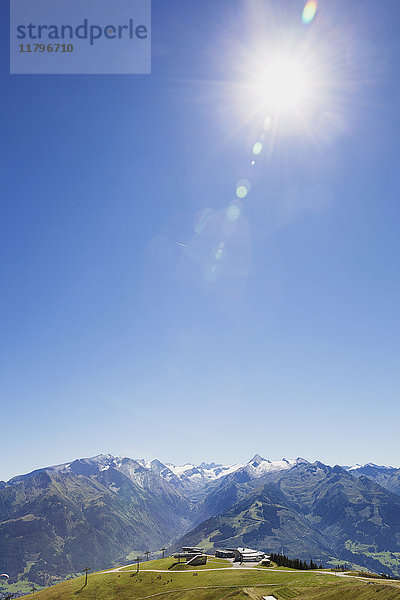 Österreich  Salzburger Land  Bergpanorama von der Schmittenhöhe aus