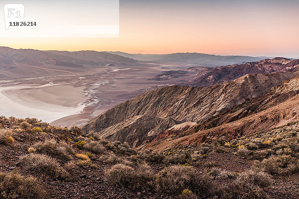 Landschaft aus Dantes Sicht  Death Valley National Park  Kalifornien  USA