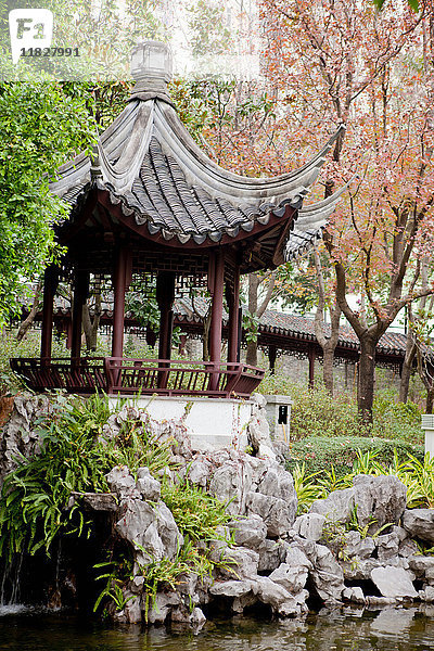 Von Kowloon ummauerter Stadtpark  Hongkong  China