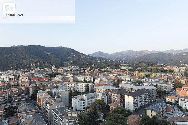 Blick auf das Stadtbild  Sestri Levante  Ligurien  Italien