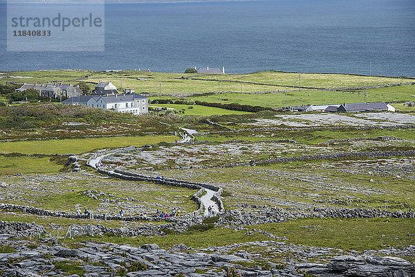 Aussichtspunkt über Arainn  Aaran Islands  Republik Irland  Europa