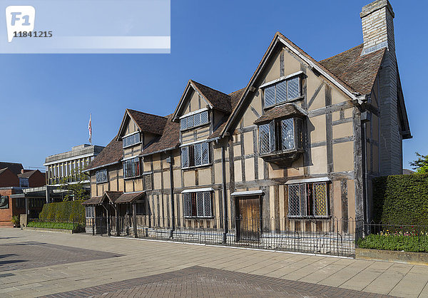 Shakespears Geburtshaus in der Henley Street  Stratford upon Avon  Warwickshire  England  Vereinigtes Königreich  Europa