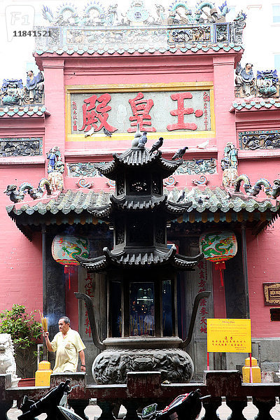 Taoistischer Tempel. Jade-Kaiser-Pagode (Chua Phuoc Hai)  Ho-Chi-Minh-Stadt  Vietnam  Indochina  Südostasien  Asien