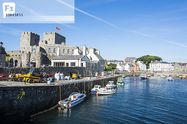 Hafen von Castletown  Isle of Man  Kronabhängigkeit des Vereinigten Königreichs  Europa