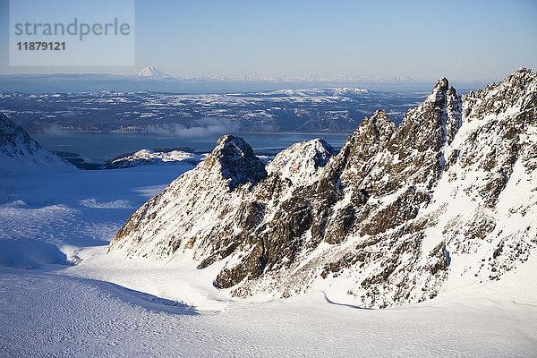 Redoubt Volcano  Lake Clark National Park And Preserve; Alaska  Vereinigte Staaten von Amerika'.